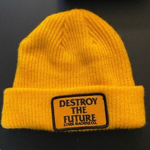 Obey Yellow Beanie